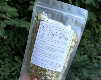 ORGANIC High Stress Herbal Tea for Nervous System Support Tea to Support Calm & Balanced Nervous System