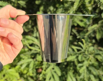 Stainless Steel Tea Infuser with Lid | Universal Loose Leaf Tea Strainer for Mugs Cups Teapots Mason Jars | Reusable | Bulk Infusions