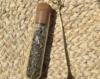Glass Tea Infuser for Loose Leaf Tea | Gold Teaspoon for Loose Leaf Tea Acessories Loose Leaf Tea Infuser Gift For Tea Lover Holistic Remedy