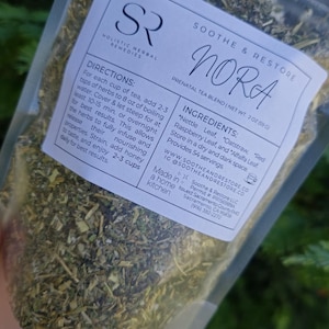 ORGANICZNA Herbata prenatalna NORA Herbata ziołowa wspomagająca ciążę Specjalna herbata Naturalna herbata wellness dla przyszłych mam Herbata organiczna dla kobiet w ciąży zdjęcie 3