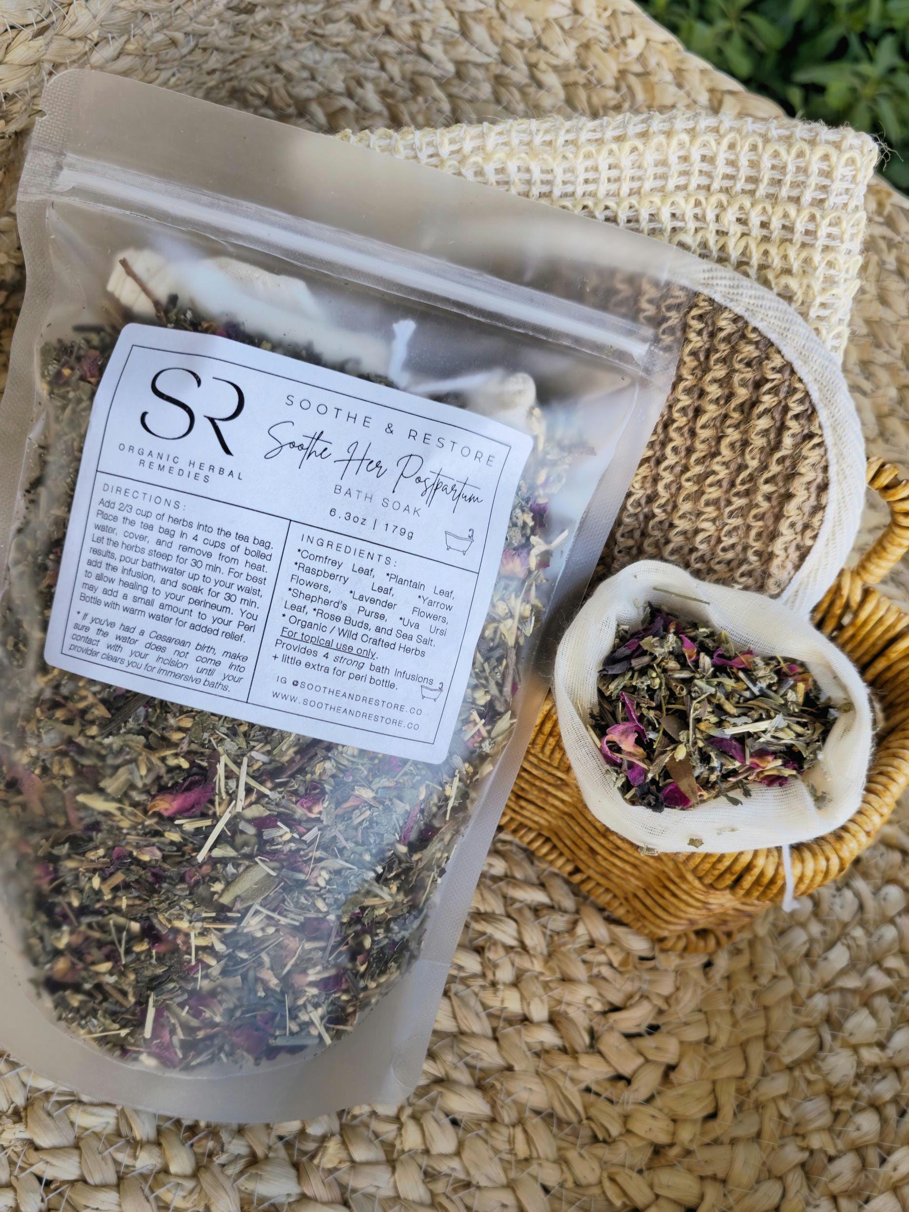 ORGANIC Postpartum After Birth Herbal Sitz Bath Soak Fourth Trimester ...