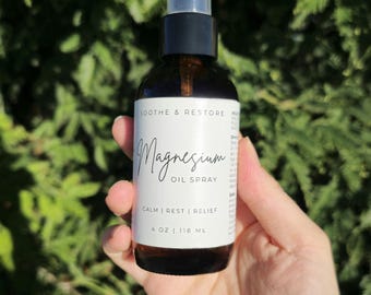 Strong High Concentrate Magnesium Oil Spray for Sleep & Relaxation Self-Care Gift Stress Wellness Gift Magnesium Spray Ease Charlie's Horse