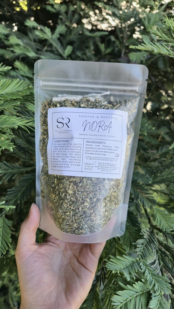 ORGANIC NORA Prenatal Tea Pregnancy Support Herbal Blend Specialty Tea Natural Wellness Tea for Expecting Moms Organic Tea for Pregnancy Tea