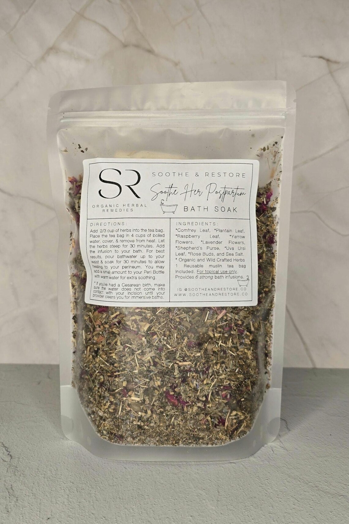 ORGANIC Postpartum After Birth Herbal Sitz Bath Soak Fourth Trimester ...