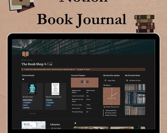 Book Journal, Book Tracker, Reading List, Reading Page, Reading Tracker, Dark Academia Book Tracker, Digital Book Tracker, Digital Library