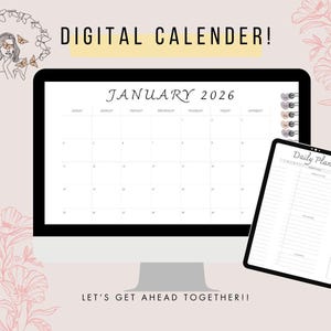 Agenda Digital Mensal 2026 | Tema Python, A4 Paisagem (PDF para iPad e Tablet)
