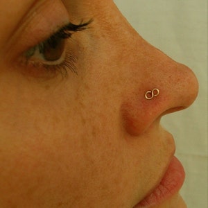 Eternity Nose Stud: 14K Gold Filled Infinity Nose Ring