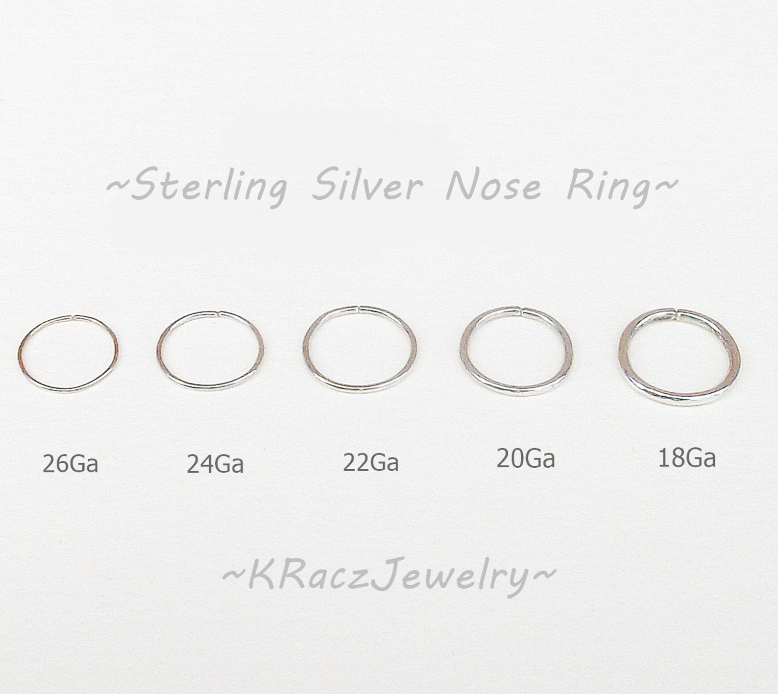 Sterling Silver Nose Ring Fake Nose Ring Faux Nose Ring Etsy