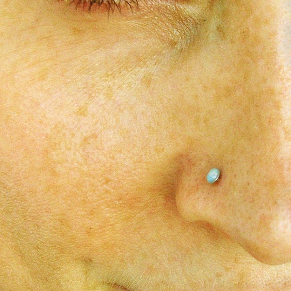 Natural Opal Nose Stud, Targus Stud Earrings, Body Jewelry, Stone Nose Ring