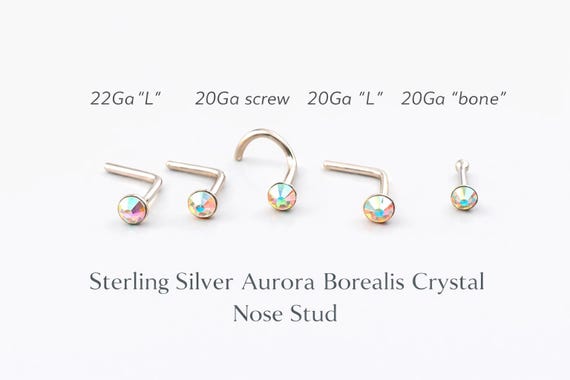 18K Gold Plated Over Sterlng Slver Nose Bones Wth A 1.5mm Ball