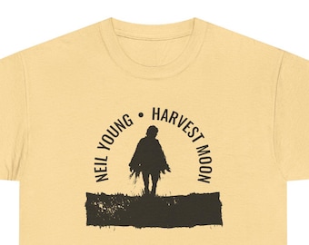 Neil Young Harvest Moon T-Shirt, 70s rock, Country Rock, Folk Rock, Cosmic Country