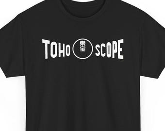 Toho Scope T-shirt, Godzilla, Kaiju, Toho, sciencefiction uit de jaren 60, Mothra, monsterfilms