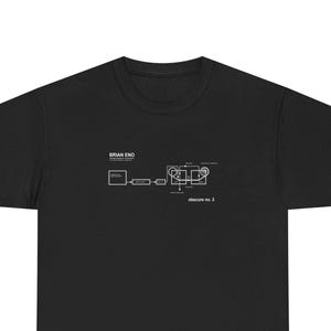 Brian Eno Discreet Music T-Shirt, Obscure Records, Ambient Music, New Age, Roxy Music, Frippertronics