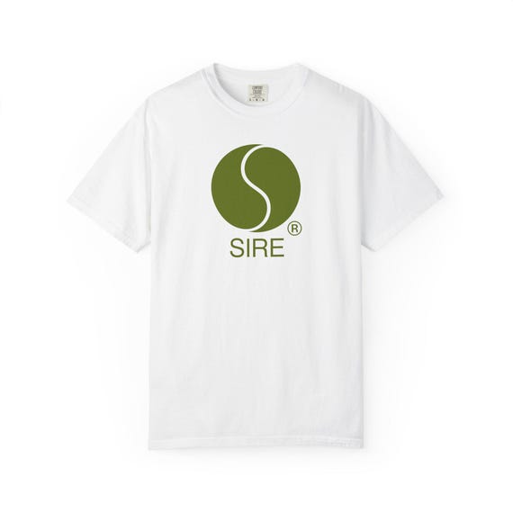 T-shirt Homme Sire Records Blanc - Tailles S à 5XL - Coton - Neuf Avec étiquettes