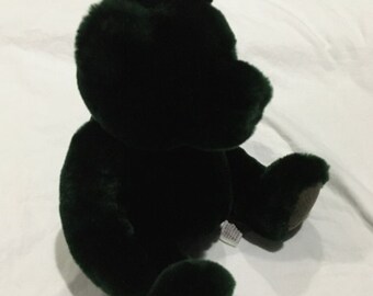 Velvets By Greek Dark Green Teddy Bear Stuffed Animal Plush Toy Soft