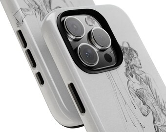 Artistic Sketch Phone Case – Shock Absorbent, Wireless Charging
