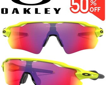 OAKLEY Radar EV Path Matte Sapphire Prizm Sapphire sunglasses.. fluorescent yellow black