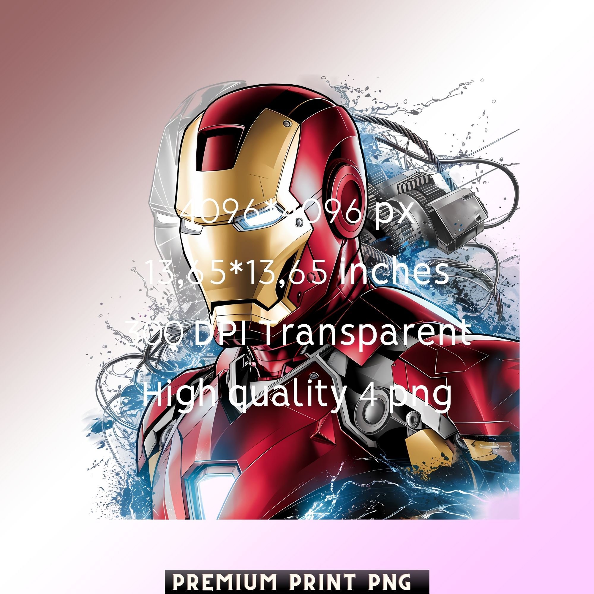 Iron Man Png, Transparent Background, Iron Man Party Supplies
