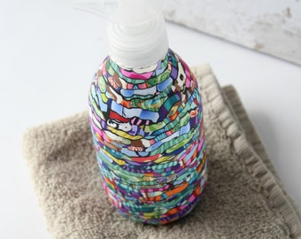 Colorful liquid hand soap dispenser