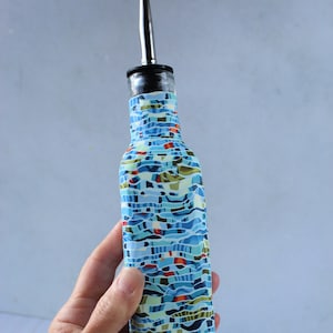 Olive Oil/Vinegar Cruet - Blue, Teal, Green, Orange, Gift Under 100 dollars