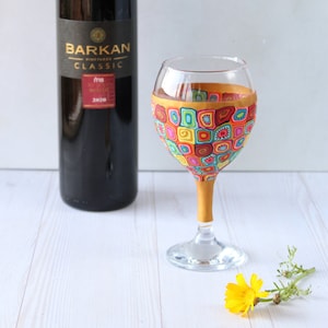 Colorful Eliyahu Cup - Handmade Polymer Clay Kiddush Cup
