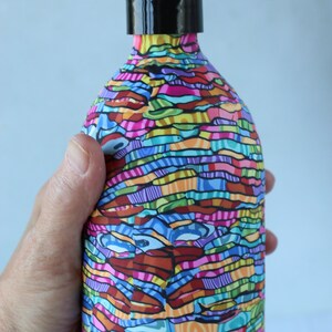 Colorful Abstract Liquid Soap Dispenser, 500ml Hand Soap Push Pump Bottle, Kitchen and Bathroom Accessories