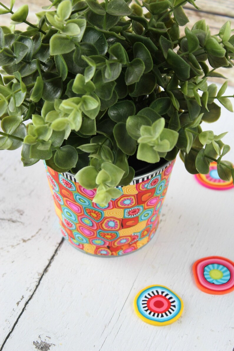 Colorful Medium Size Indoor Planter Etsy