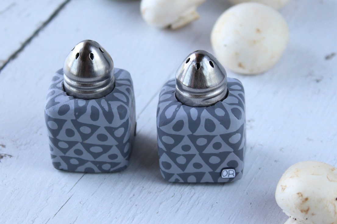 Decorative Mini Salt and Pepper Shakers Set Etsy