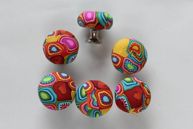 Colorful knob Etsy