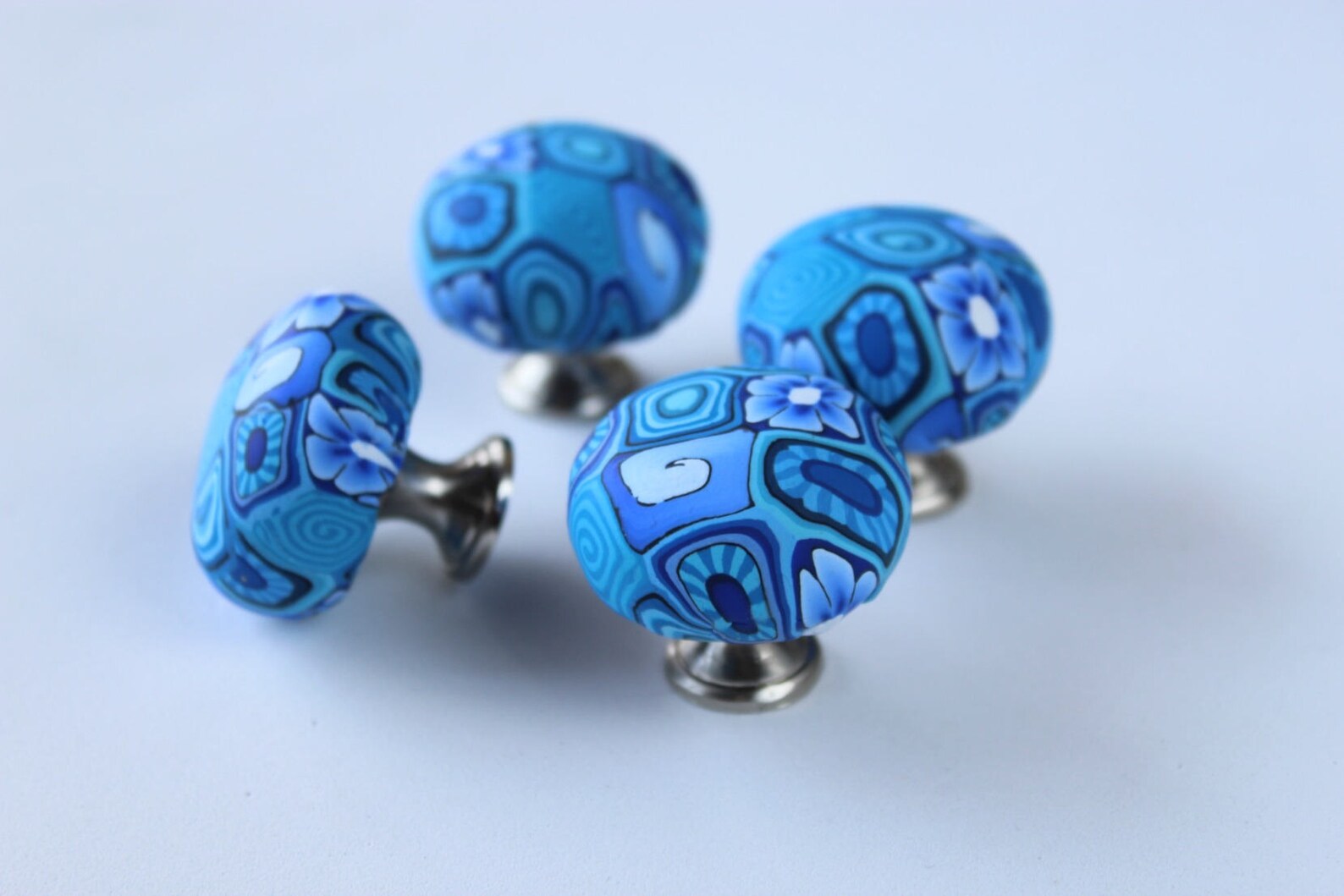 Polymer Clay Pulls Set of 4 Decorative Etsy