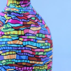 Colorful Abstract Liquid Soap Dispenser, 500ml Hand Soap Push Pump Bottle, Kitchen and Bathroom Accessories