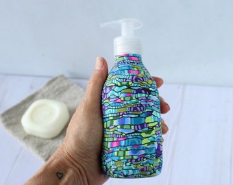 Polymer Clay Soap Dispenser: Millefiori Glass Lotion Pump