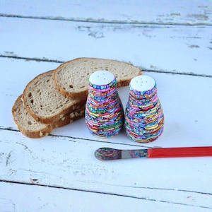 Colorful Salt and Pepper Shakers , Unique Kitchen Accessories image 5