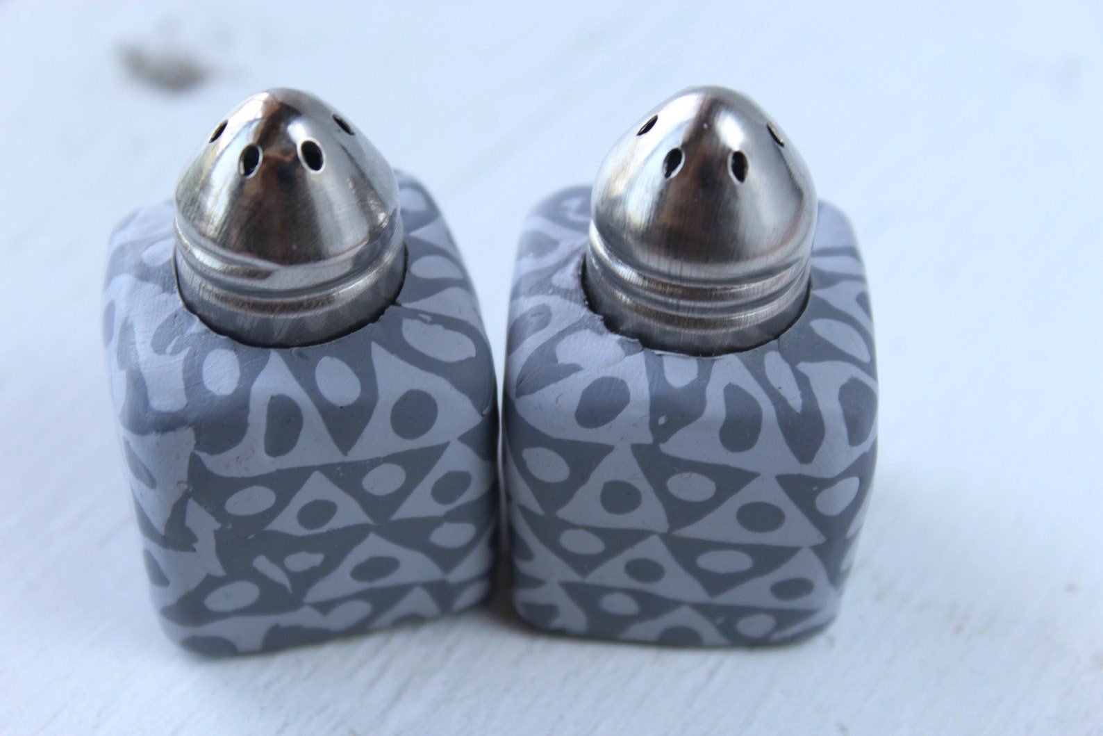 Decorative Mini Salt and Pepper Shakers Set Etsy