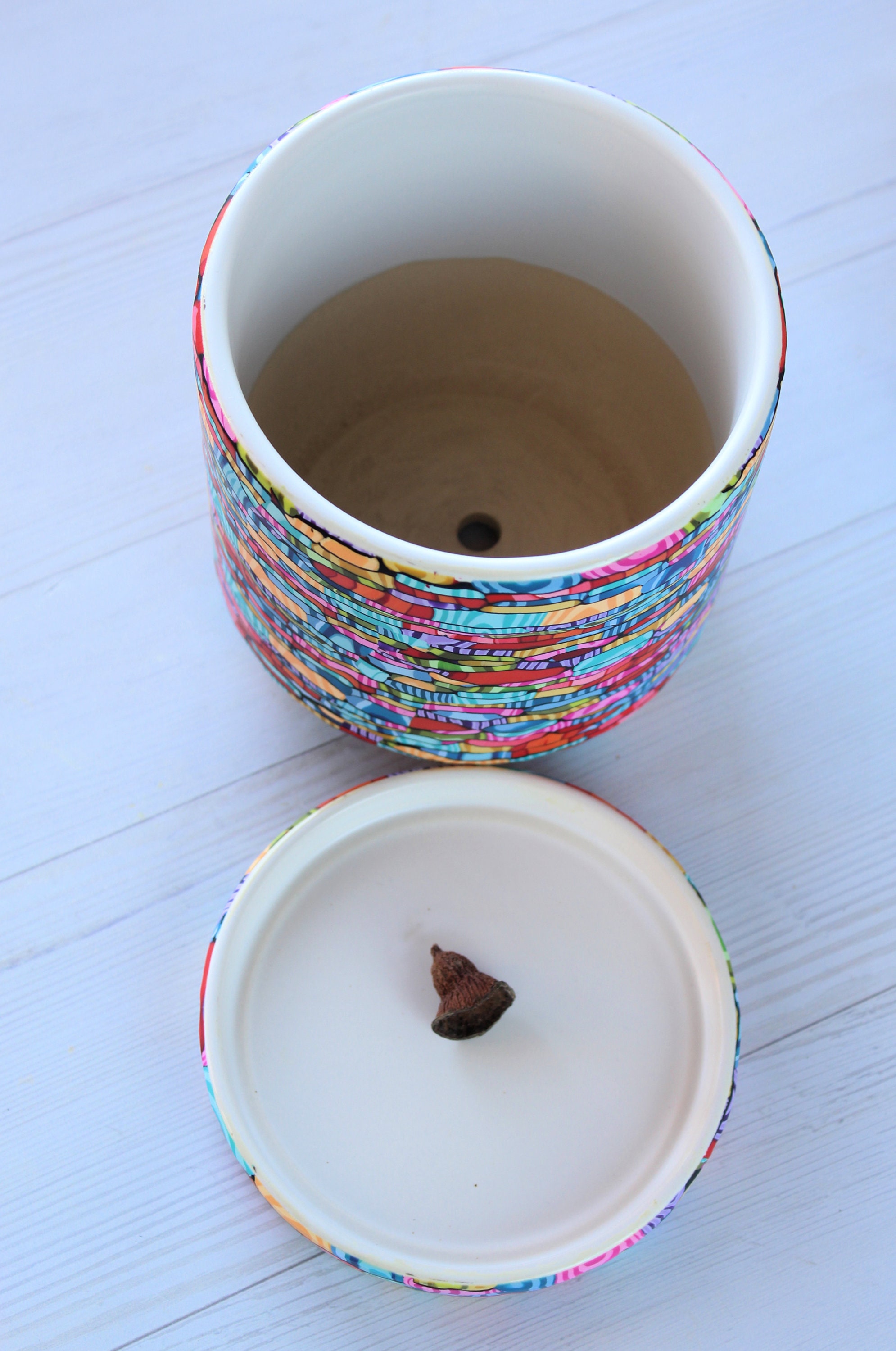 Colorful Vivid Medium Size Polymer Clay Indoor Planter - Etsy Canada