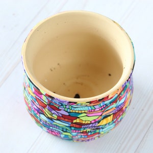 Colorful Indoor Medium Planter with Drainage hole image 10