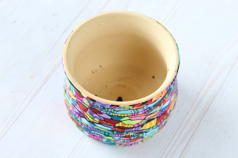 Colorful Indoor Medium Planter with Drainage hole image 10