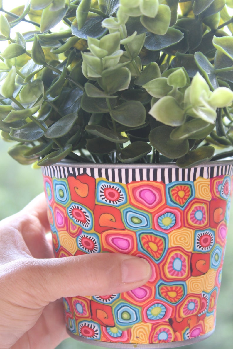 Colorful Medium Size Indoor Planter Etsy