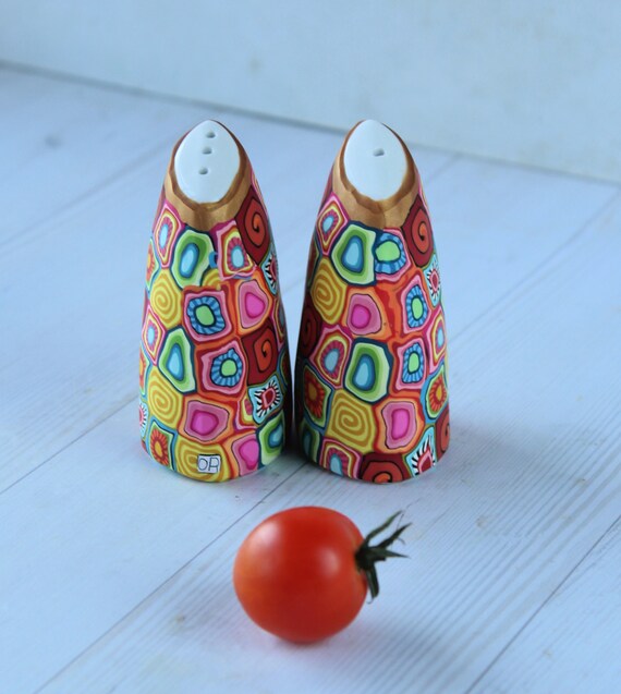 Funky salt 2024 and pepper shakers