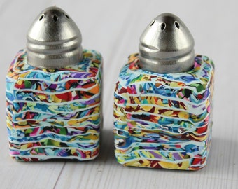 Mini Polymer Clay Salt & Pepper Shakers - Vibrant Kitchen Table Accessories