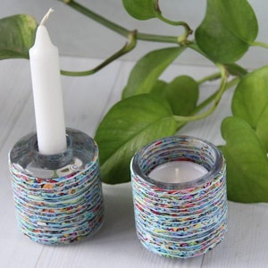 Candle Holder Set, Jewish Gift, Judaica Wedding Gift, Shabbat Candlestick Holders, Israeli Judaica, Jewish Art, Bat Mitzvah Gift