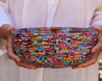 Large Colorful Fruit Or Salad Bowl