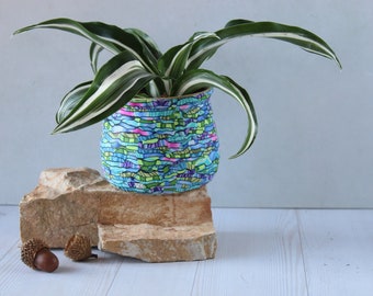 Teal Indoor Plant Pot