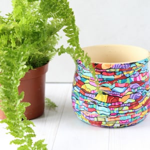 Colorful Indoor Medium Planter with Drainage hole image 6