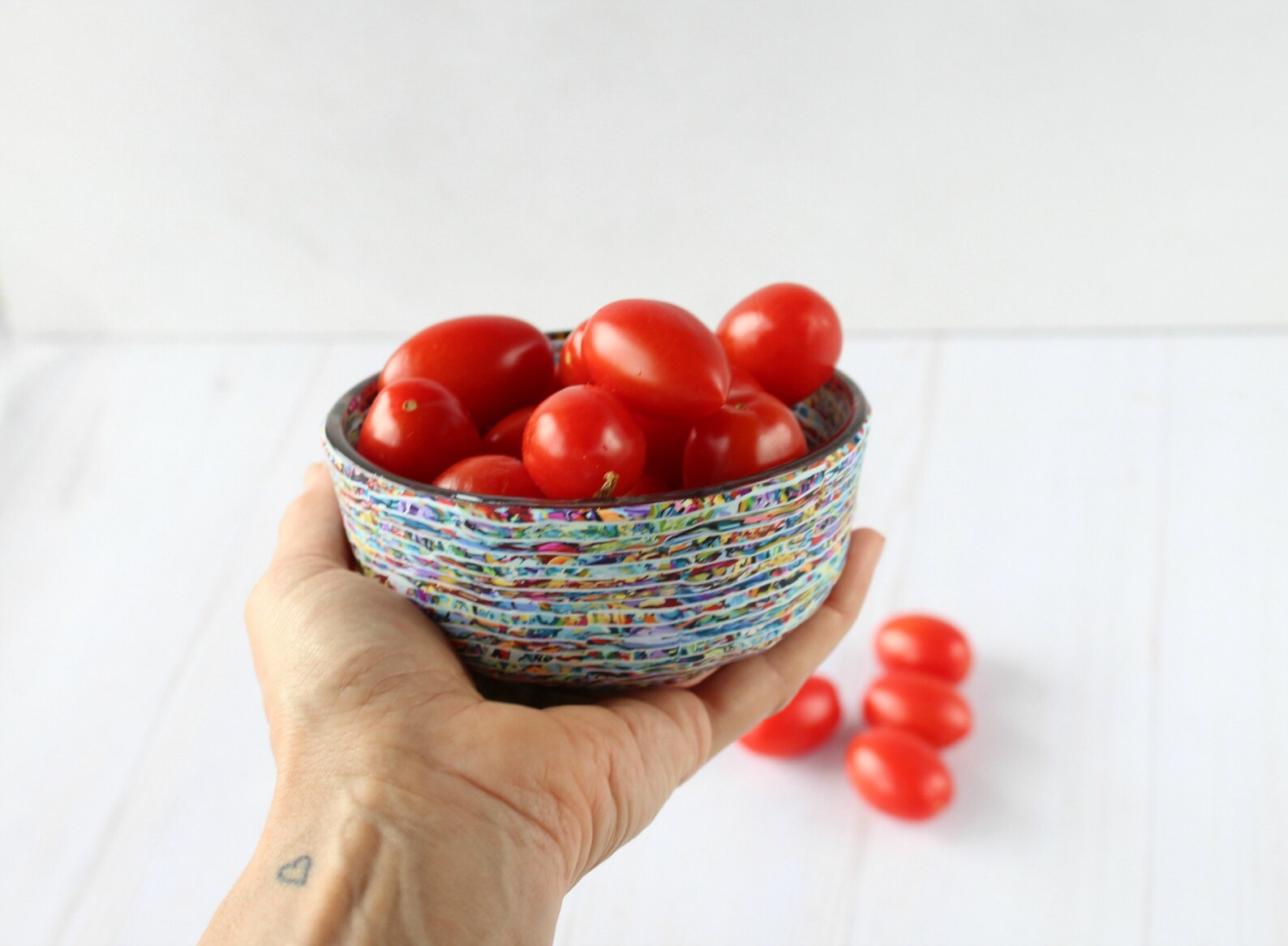 Colorful and Elegant Snack Serving Bowl Made With Polymer Clay Etsy