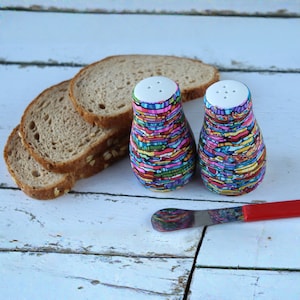 Colorful Salt and Pepper Shakers , Unique Kitchen Accessories image 6