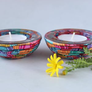 Tealight Candle Holders - Shabbat Candlesticks - Made in Israel