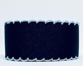GORGECRAFT Black Stitch Edge Grosgrain Ribbon - 3 Sizes (0.6 To 1.5 Inch), 15 Yards Total For Crafts & Wrapping