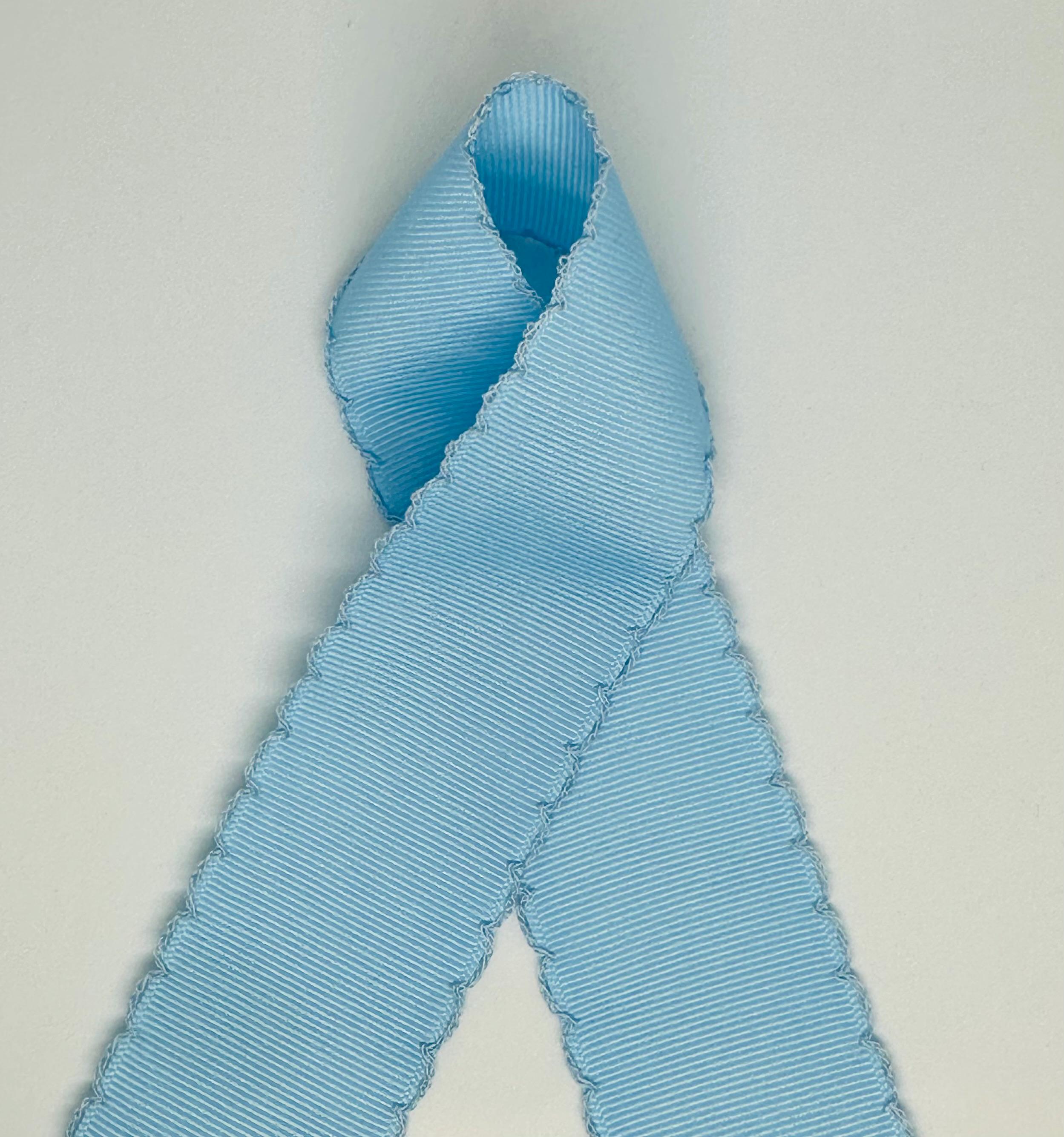 Light Carolina Blue Grosgrain Ribbon With Light Blue Moonstitch Edge, 1 ...