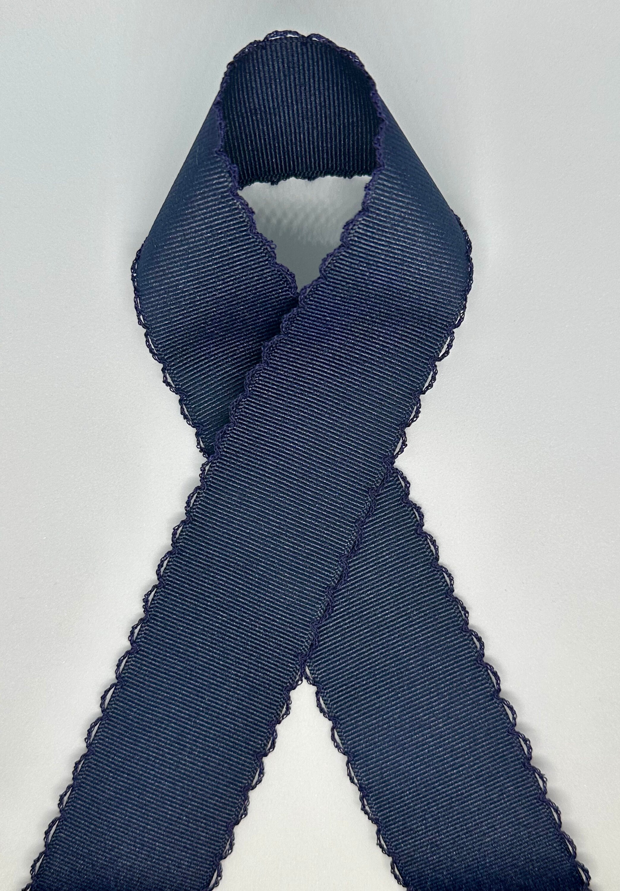 Navy Grosgrain Ribbon With Navy Blue Moonstitch Edge, 1.5 or 2.25 Inch ...